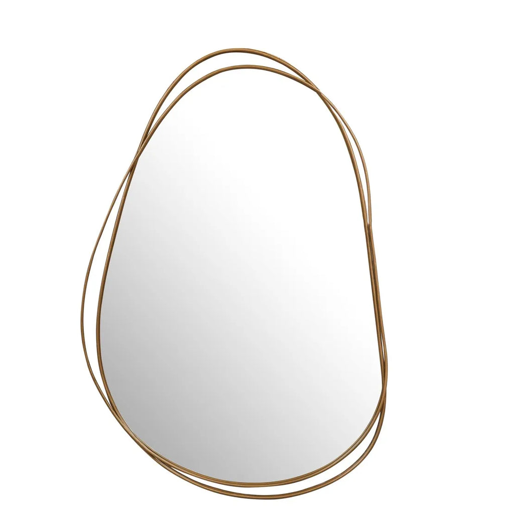 Harira Entwine Mirror Antique Brass