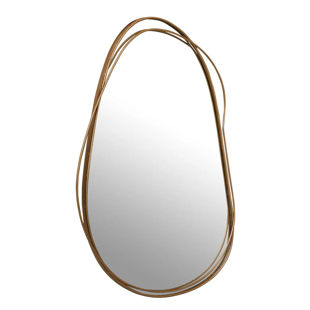 Harira Entwine Mirror Antique Brass