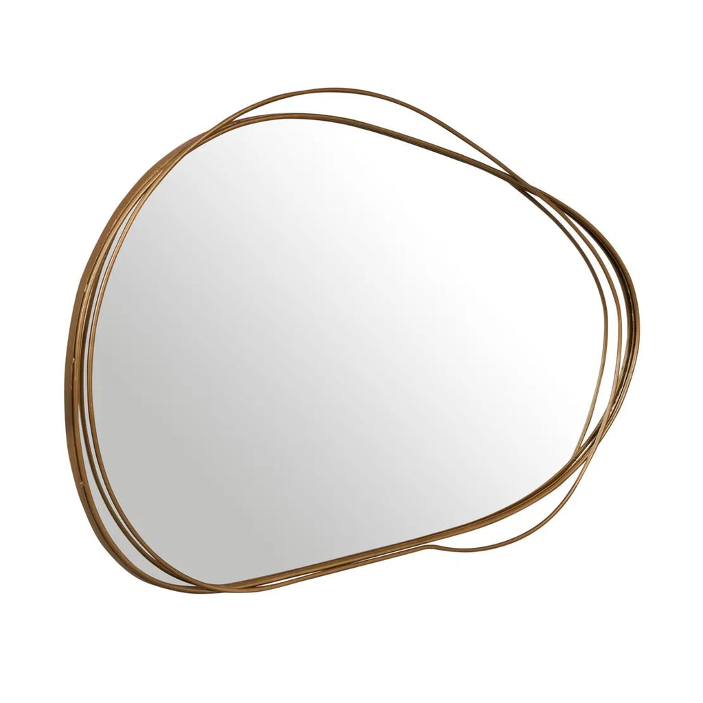 Harira Entwine Mirror Antique Brass