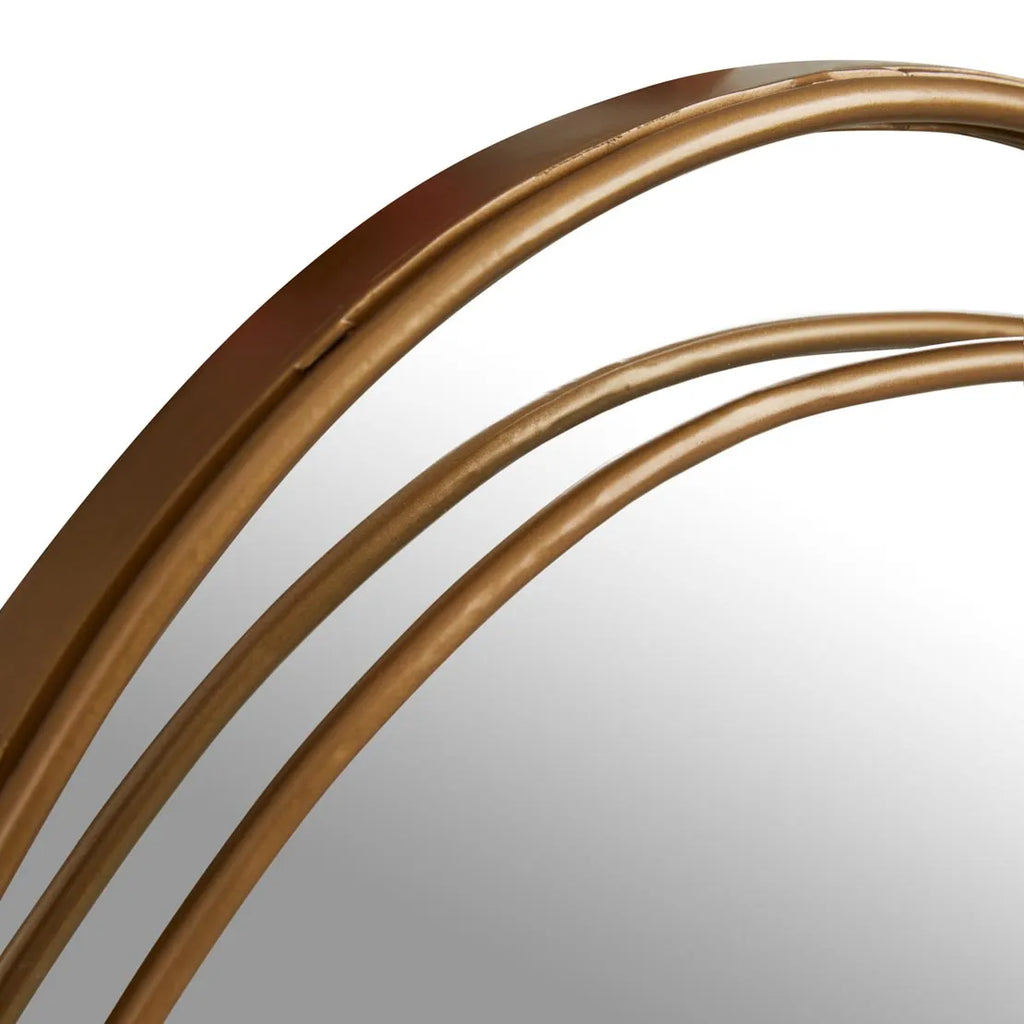 Harira Entwine Mirror Antique Brass