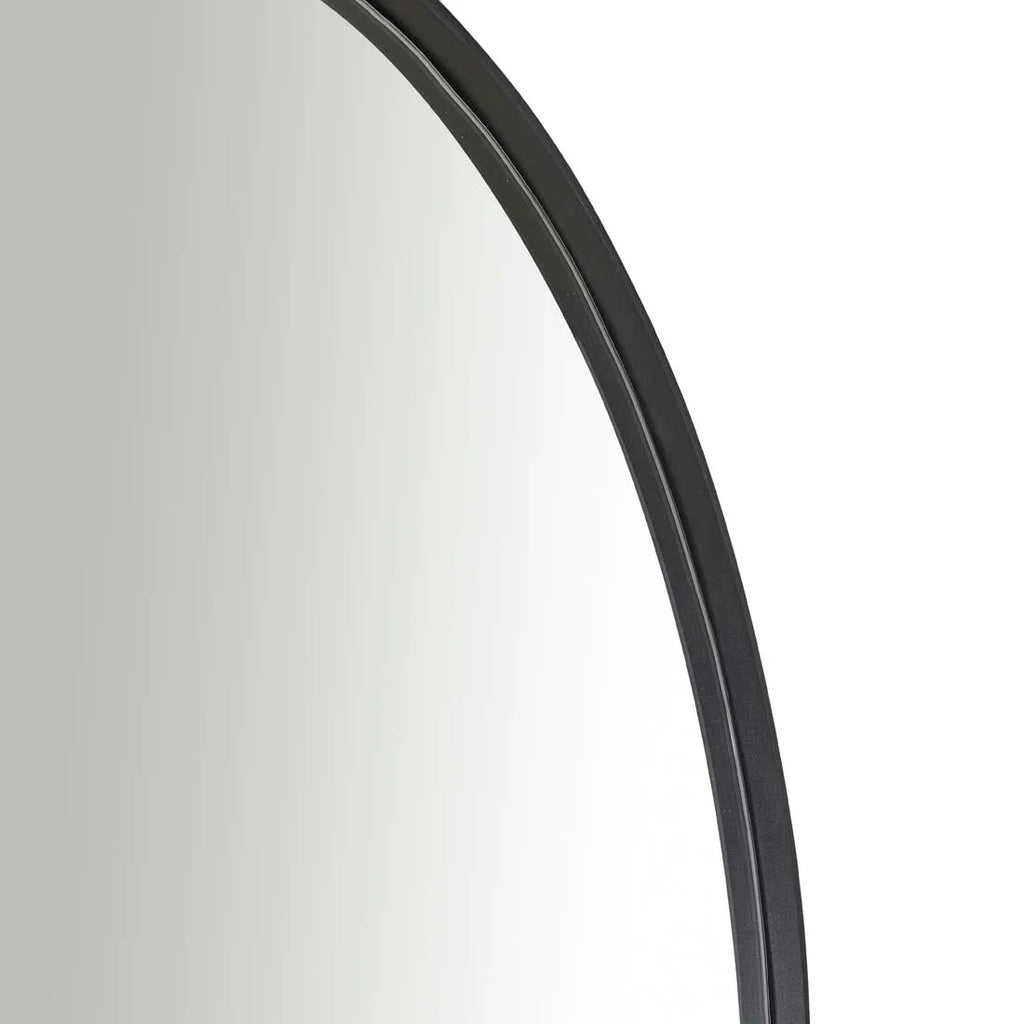 Elle Arched Floor Mirror Black