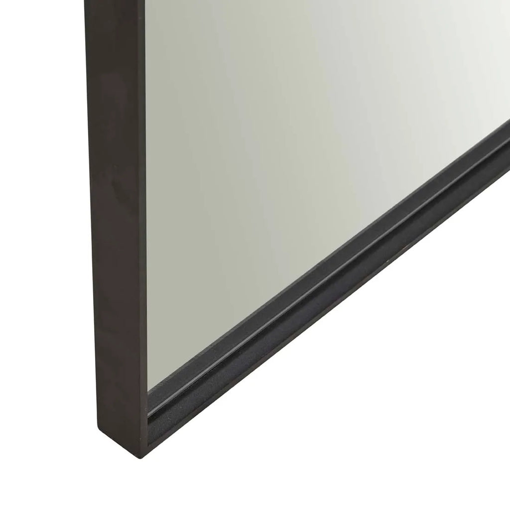 Elle Arched Floor Mirror Black
