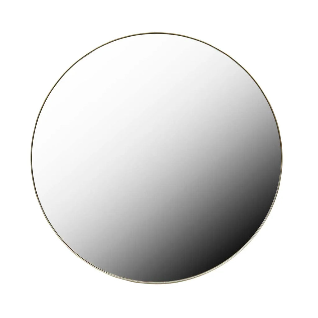 Elle Round Mirror Brushed Gold