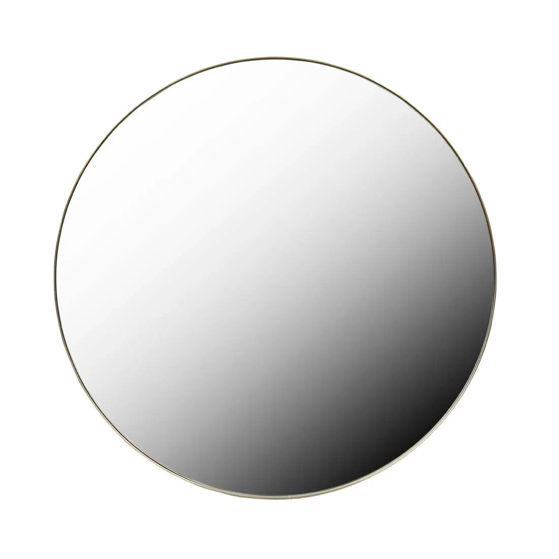 Elle Round Mirror Brushed Gold