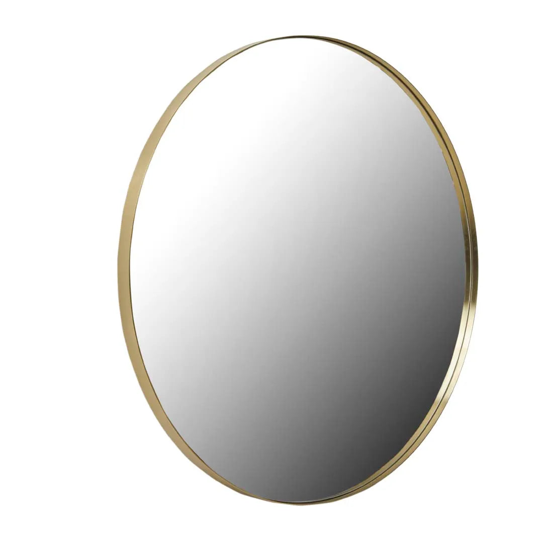 Elle Round Mirror Brushed Gold