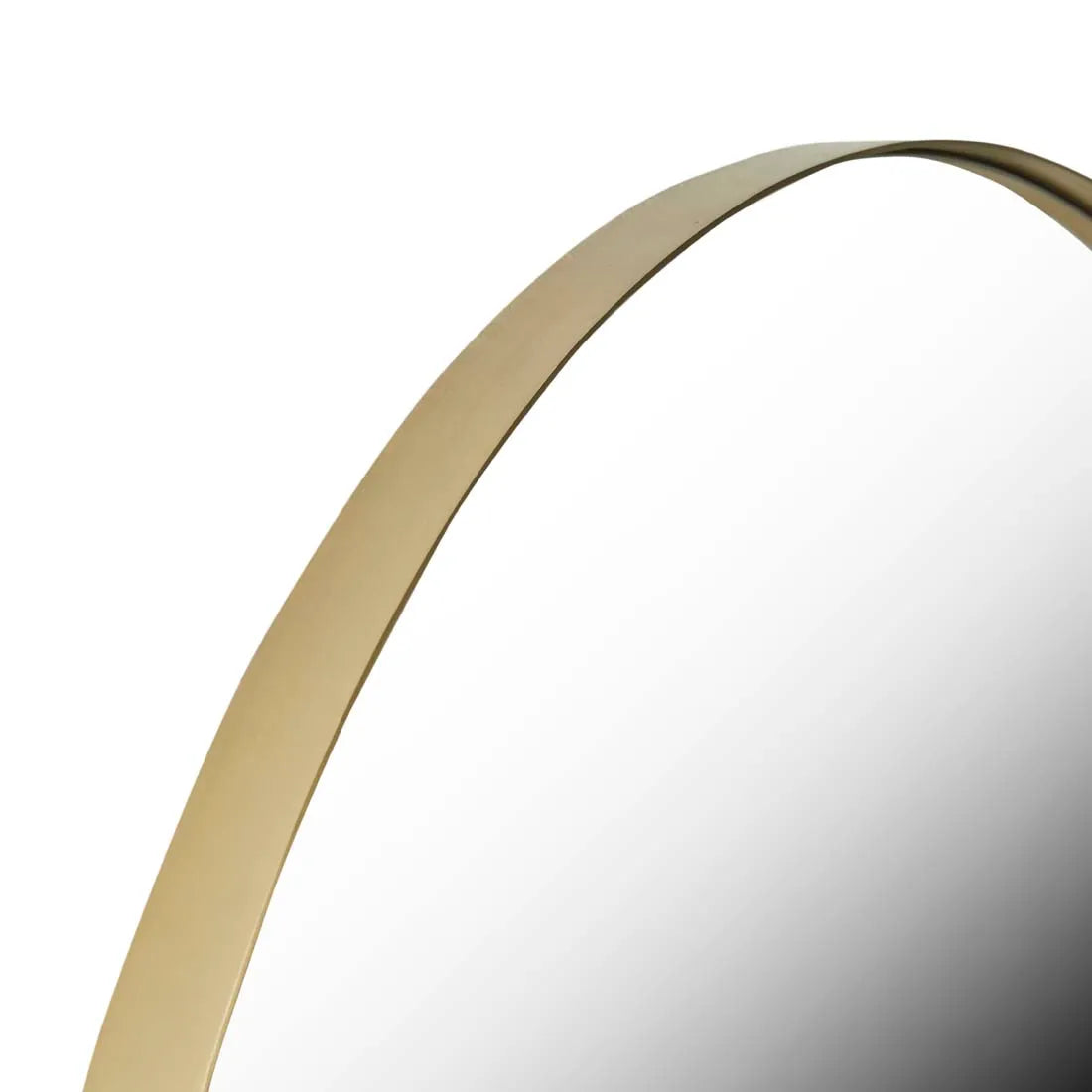Elle Round Mirror Brushed Gold