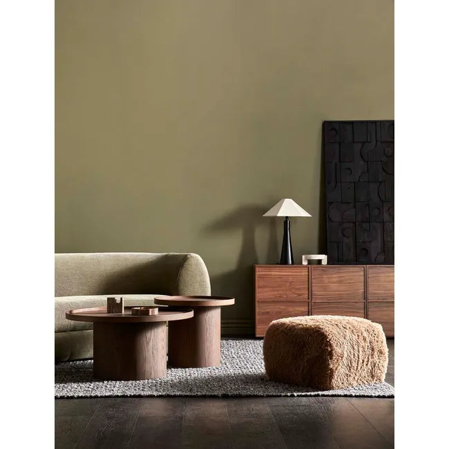 Classique Pedestal Coffee Table Camel