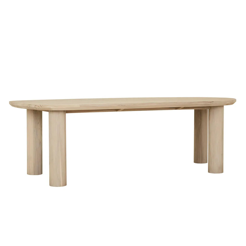 Seb Outdoor Dining Table 2500mm Aged Teak