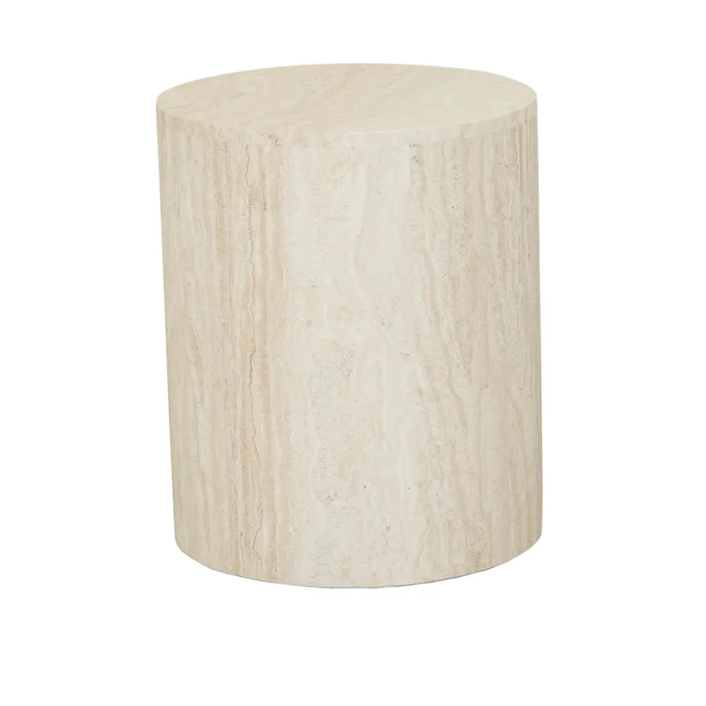 Atlas Pinnacle Side Table Travertine
