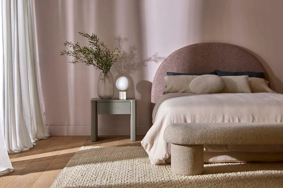 Margot Bench Moss Tweed