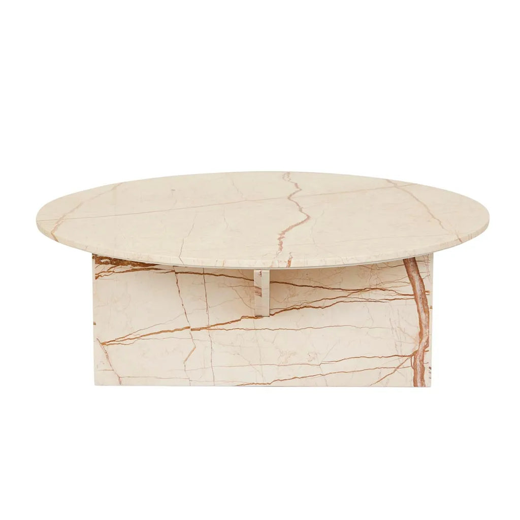 Atlas Crest Round Coffee Table Matt Brown