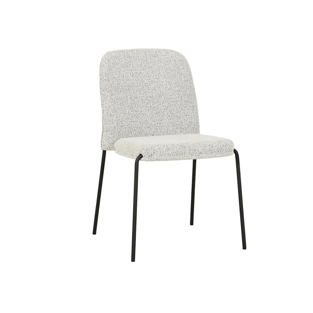 Ace Stackable Dining Armchair Salt & Pepper