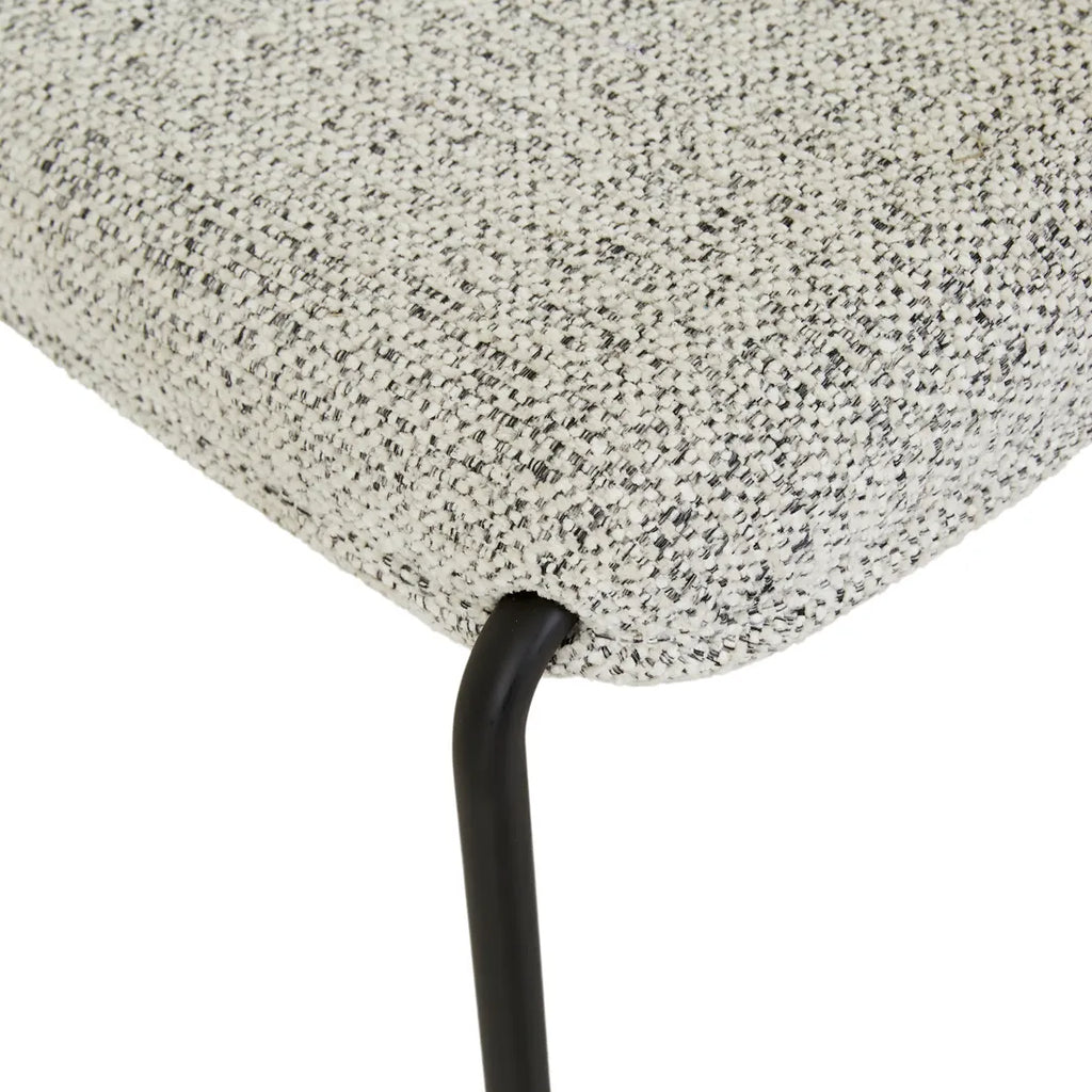 Ace Stackable Dining Armchair Salt & Pepper