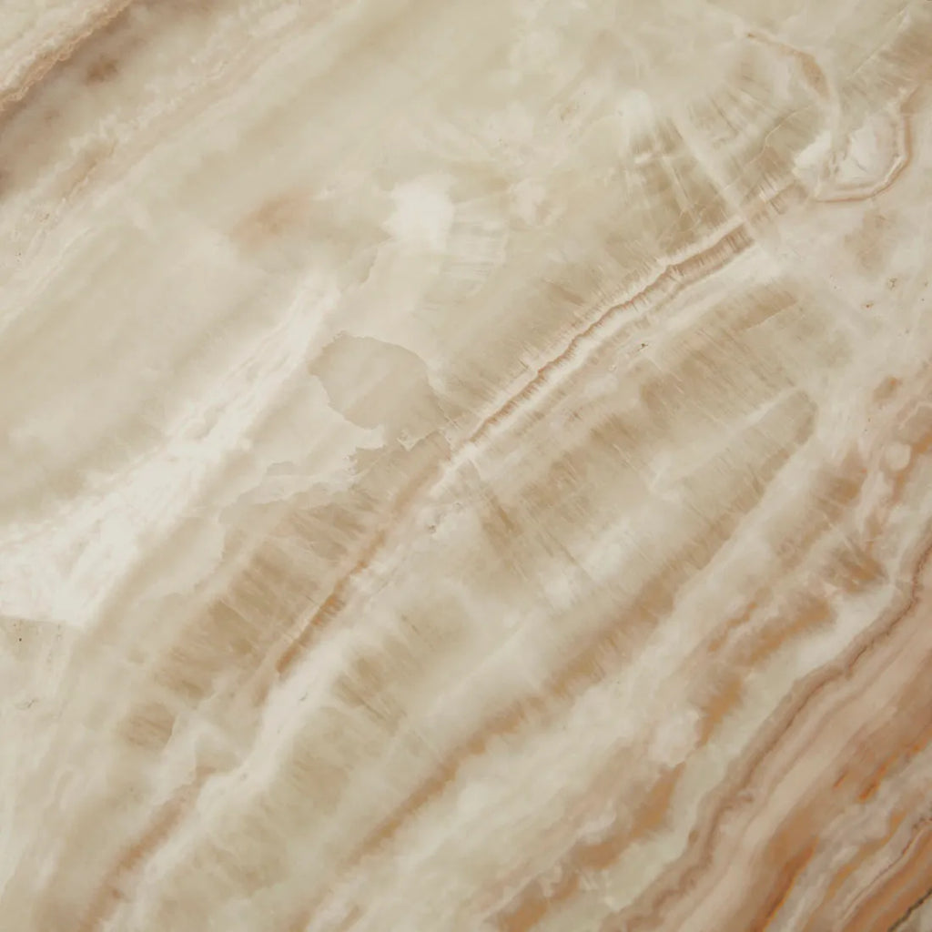 Elle Block Low Plinth Onyx Travertine