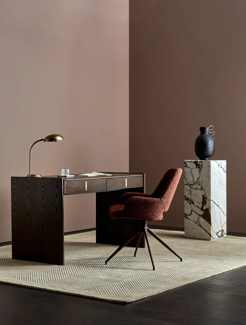 Elle Block Tall Plinth Matt Ocean Marble