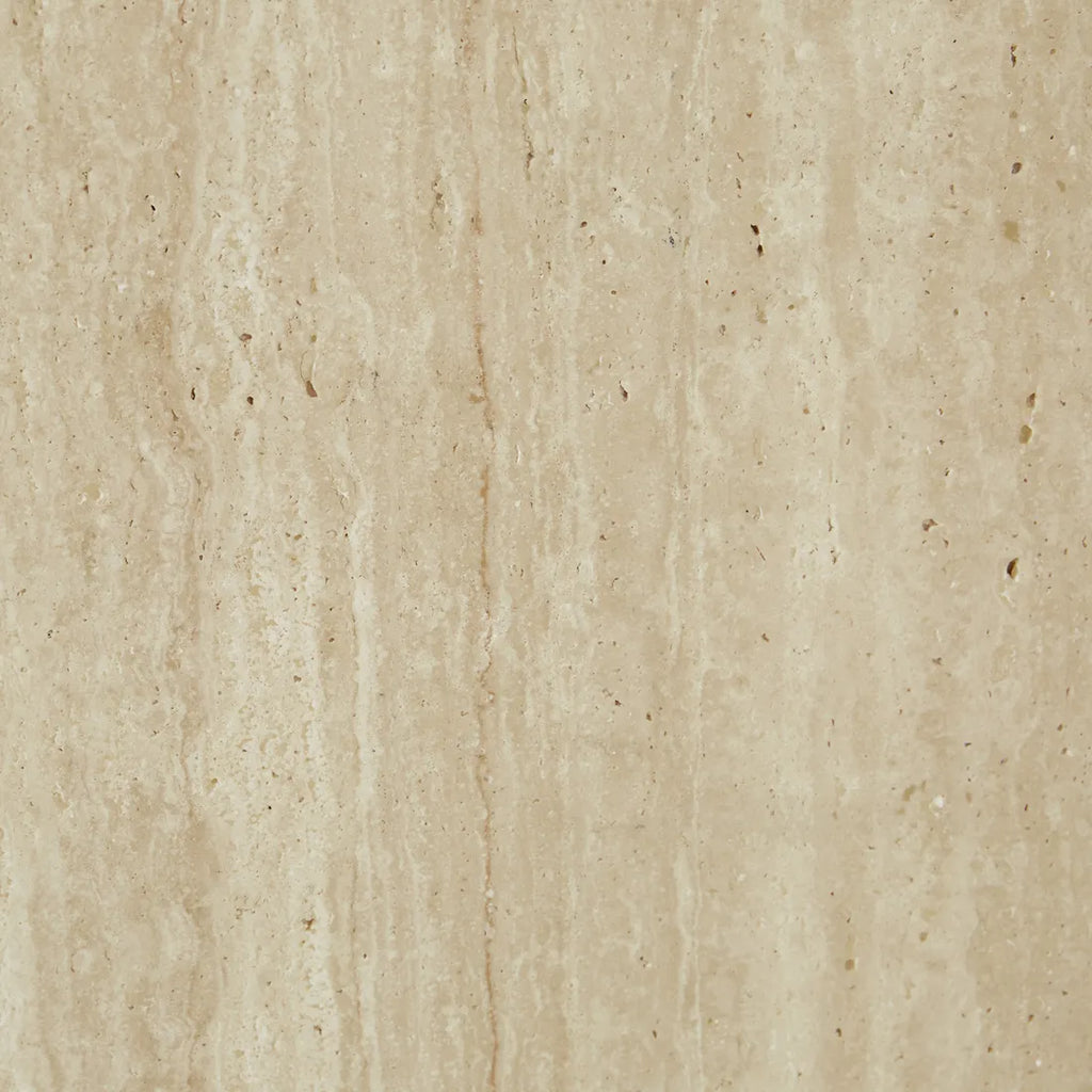 Elle Block Tall Plinth Natural Travertine