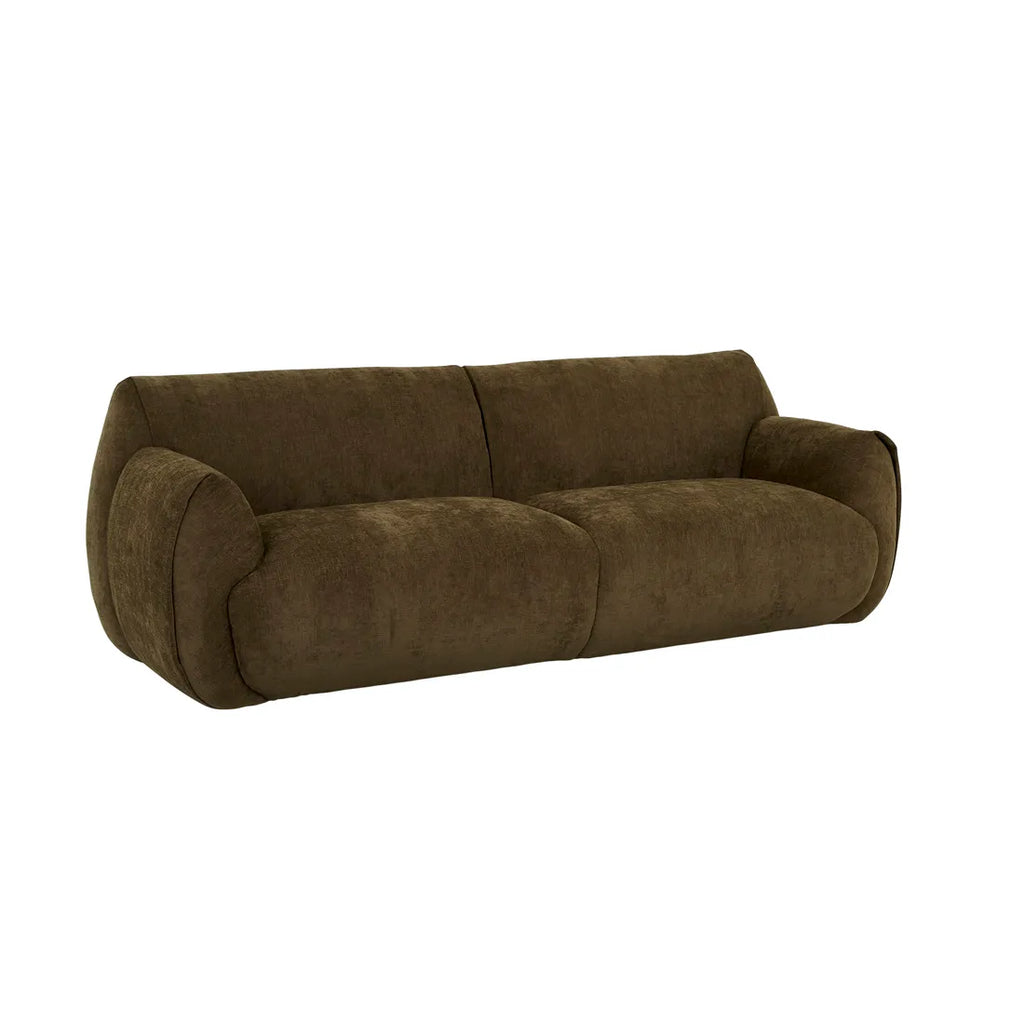 Hugo Rue Sofa Three Seater Poker Chestnut