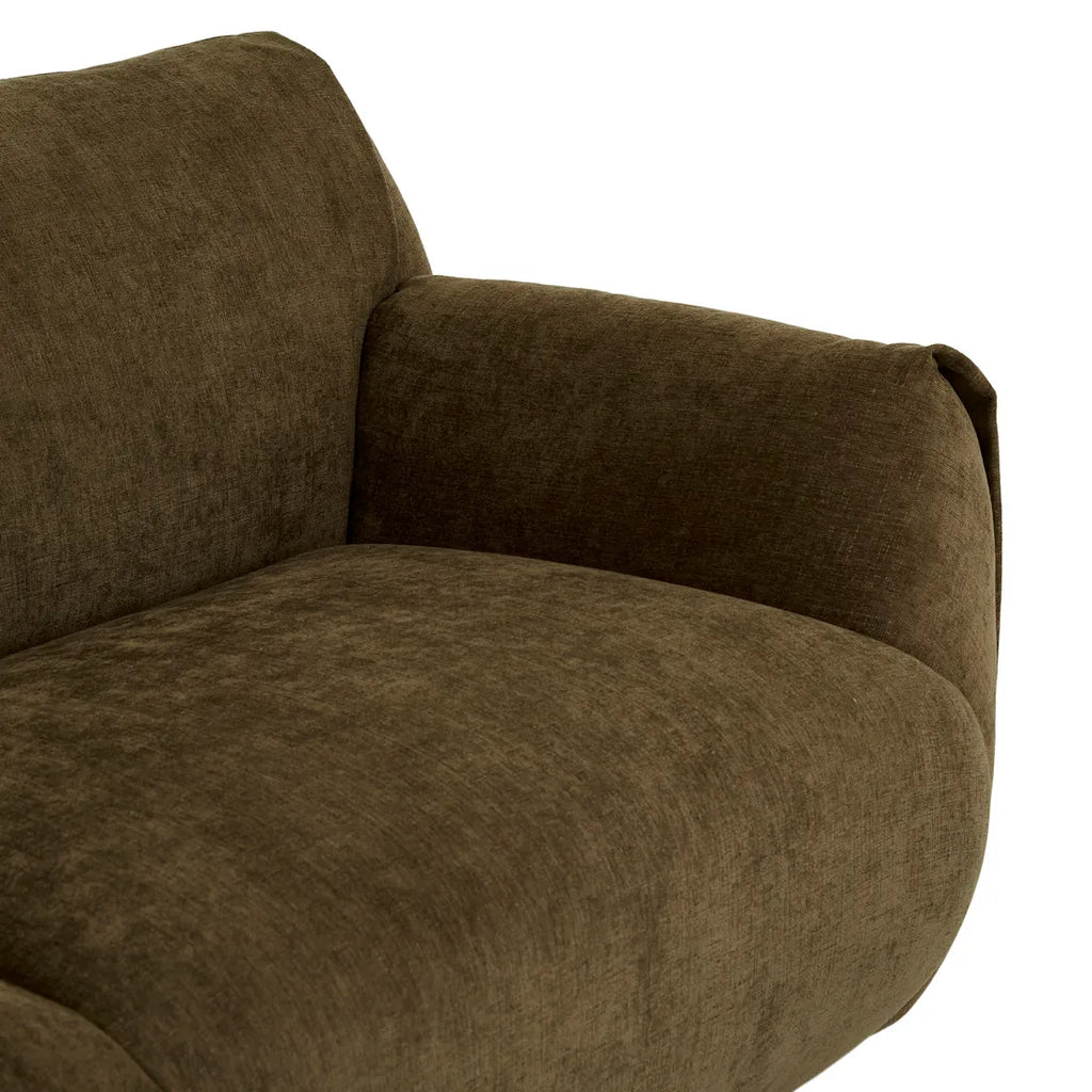Hugo Rue Sofa Three Seater Poker Chestnut