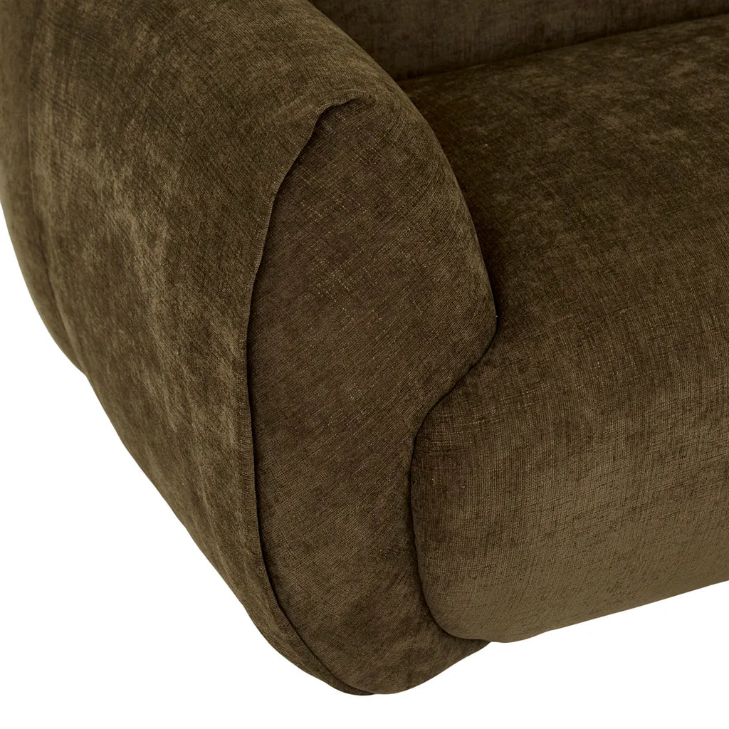 Hugo Rue Sofa Four Seater Poker Chestnut