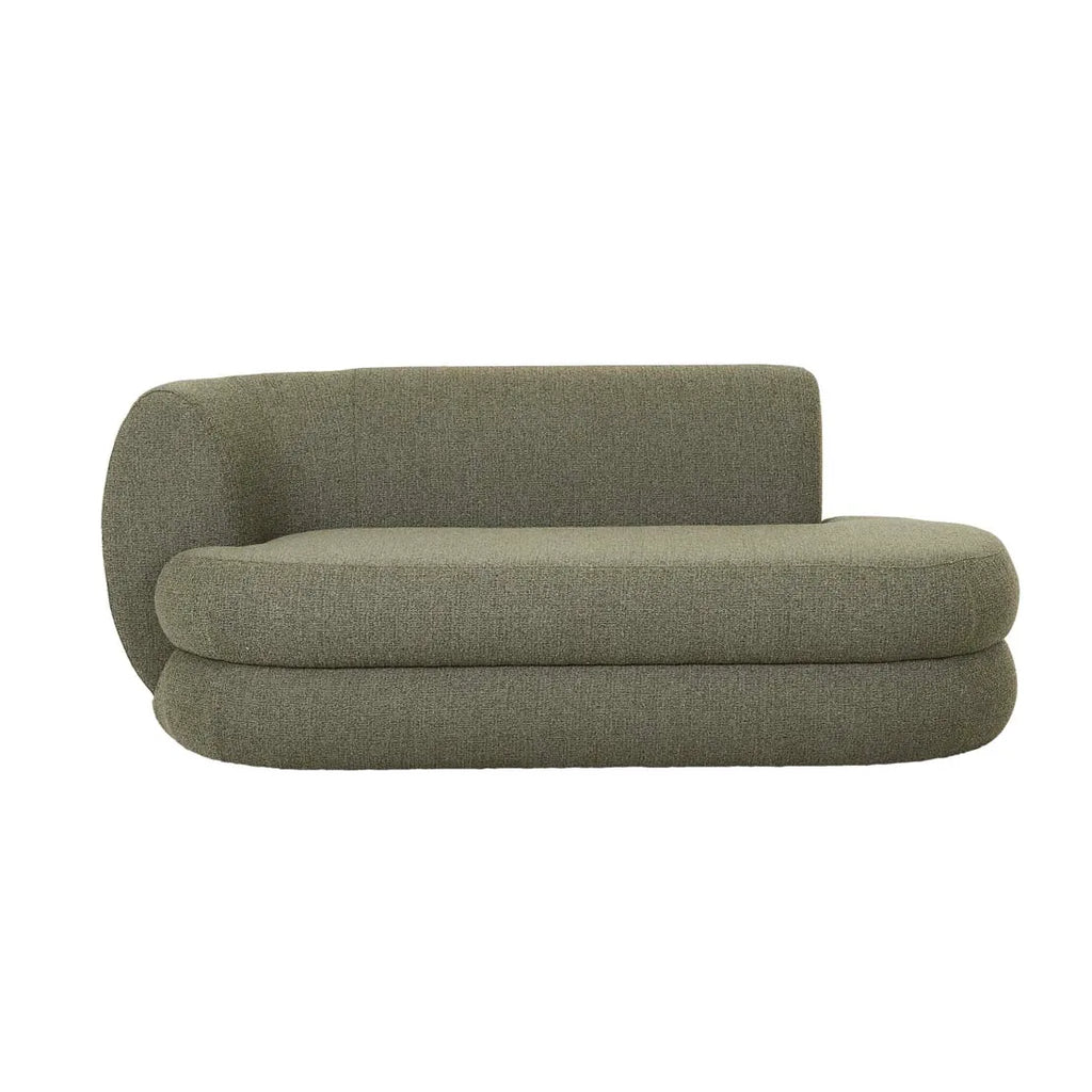 Vera Daybed Left Oat Moss Tweed