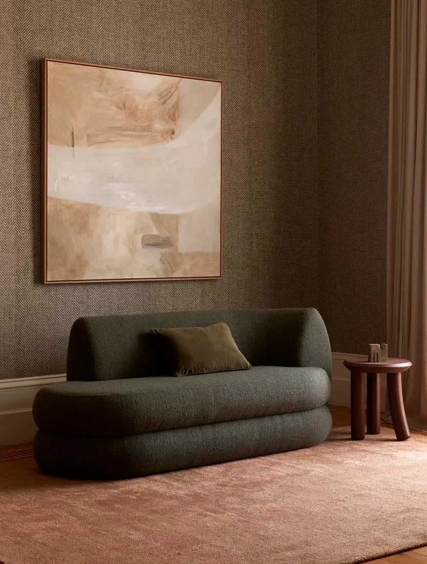 Vera Daybed Right Oat Moss Tweed