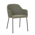 Riley Dining Armchair Moss Tweed