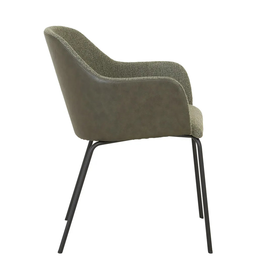 Riley Dining Armchair Moss Tweed