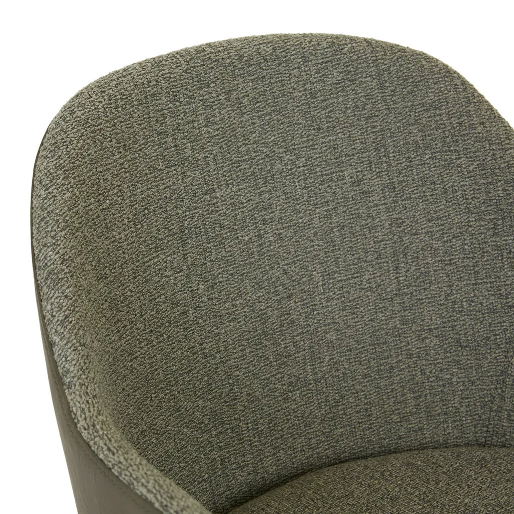 Riley Dining Armchair Moss Tweed