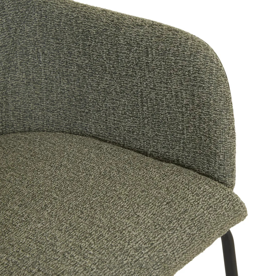 Riley Dining Armchair Moss Tweed