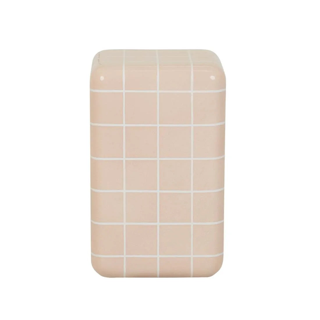 Seville Tile Side Table Pink and White
