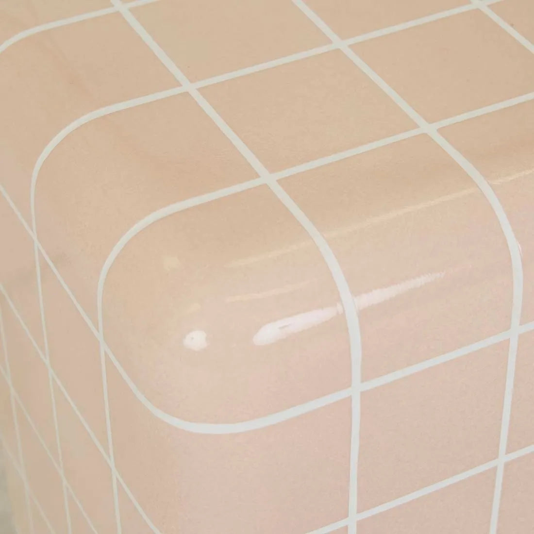 Seville Tile Side Table Pink and White