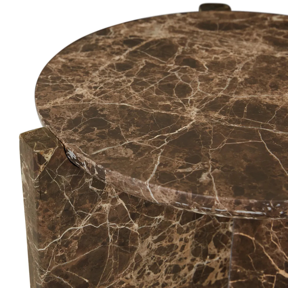 Venus Revolve Side Table Emperador 375mm