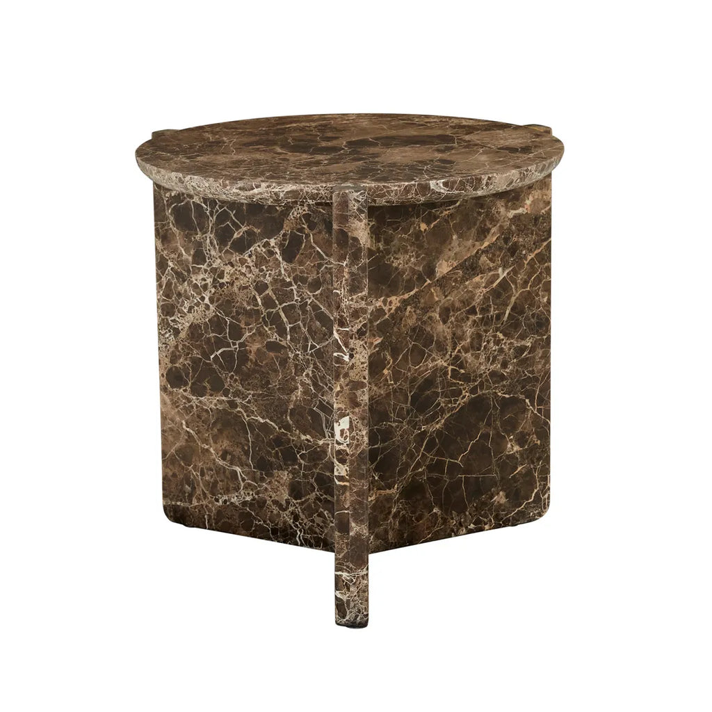 Venus Revolve Side Table Emperador 525mm