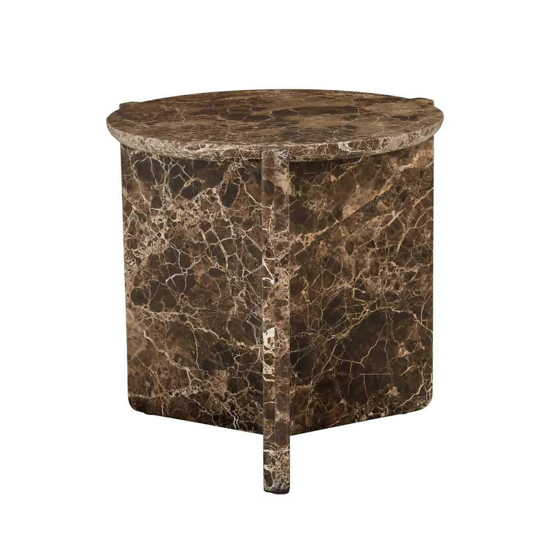 Venus Revolve Side Table Emperador 525mm