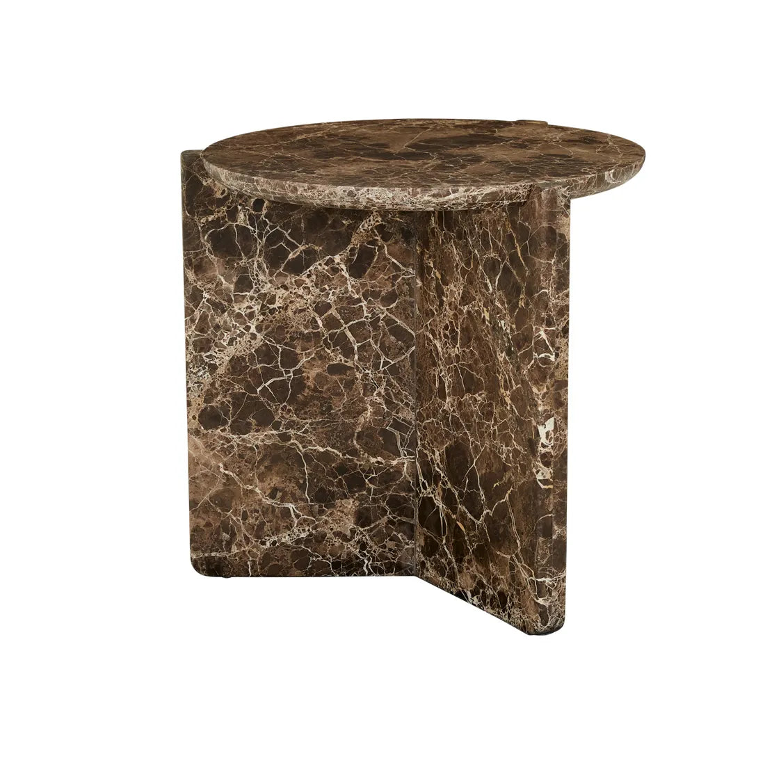 Venus Revolve Side Table Emperador 525mm