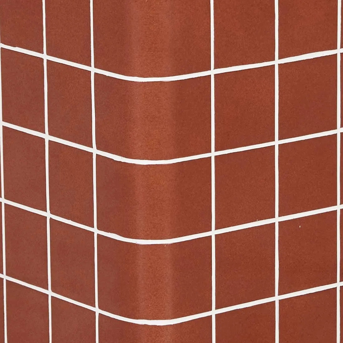 Seville Tile Side Table Red Glaze