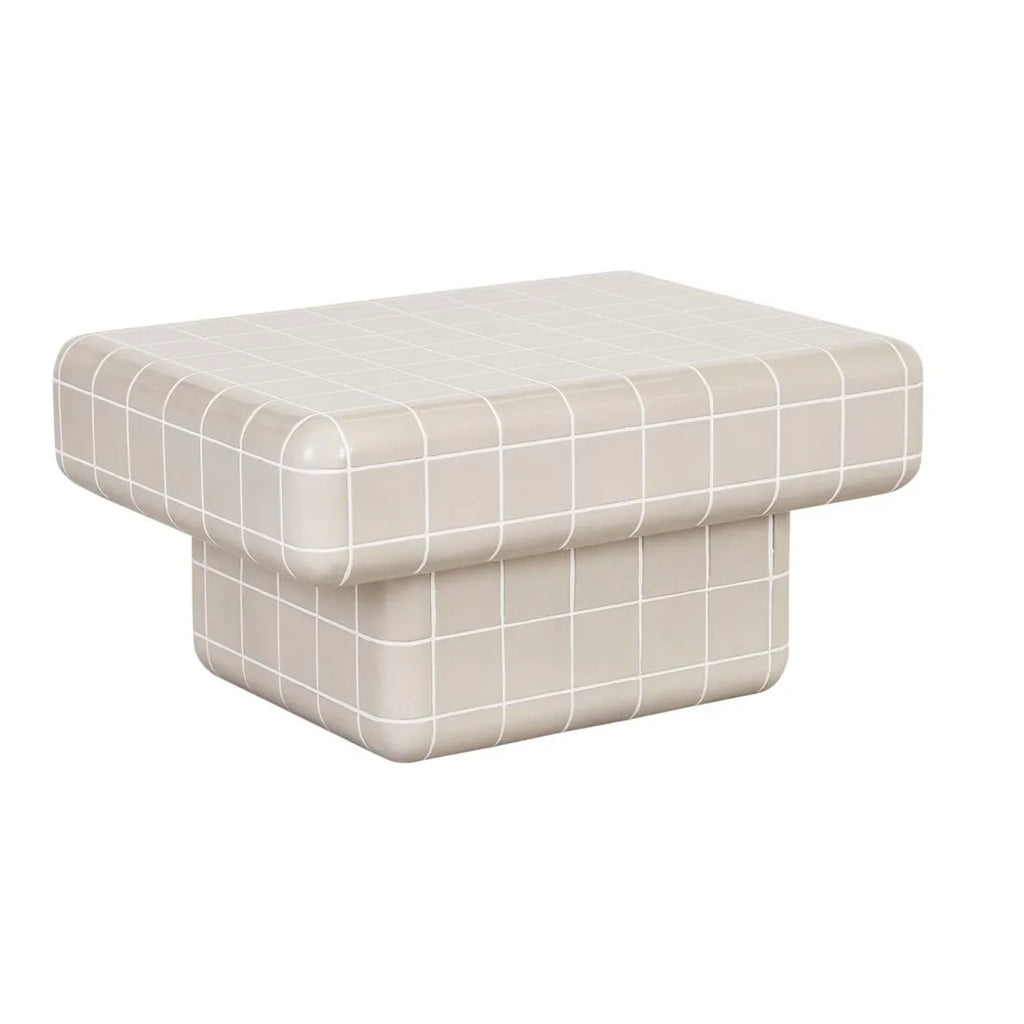 Seville Tile Coffee Table Pearl White
