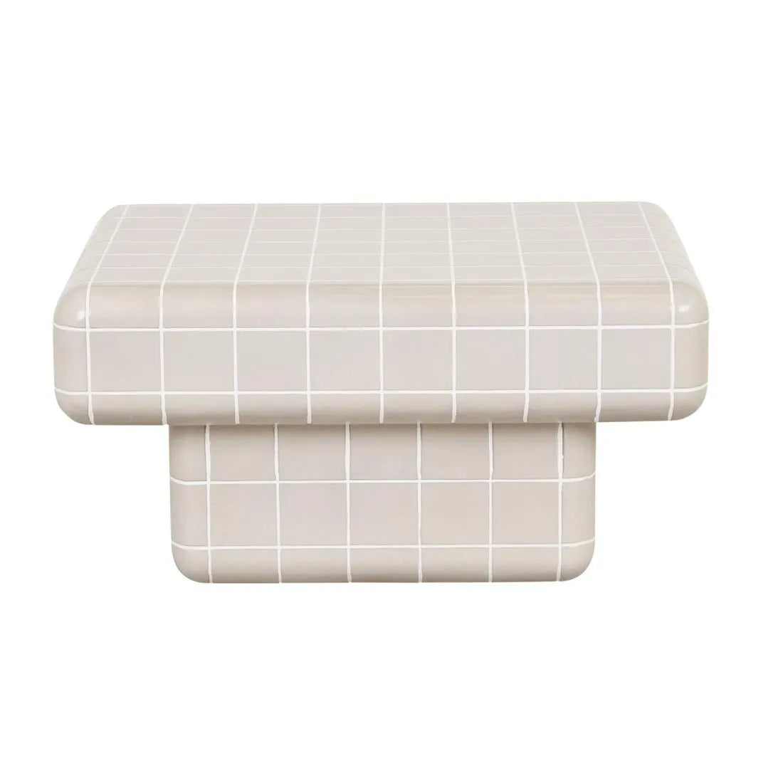 Seville Tile Coffee Table Pearl White