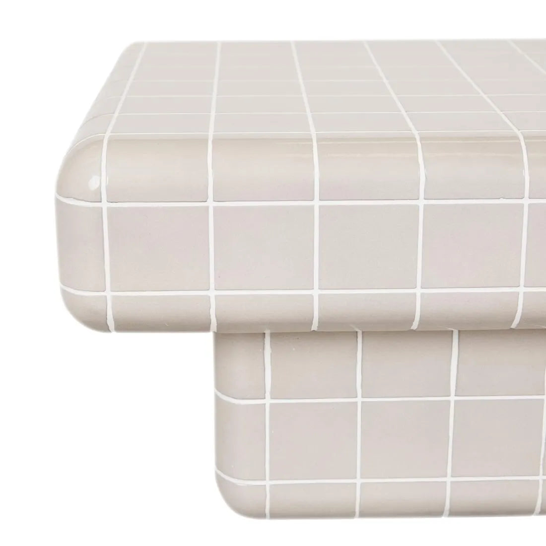 Seville Tile Coffee Table Pearl White