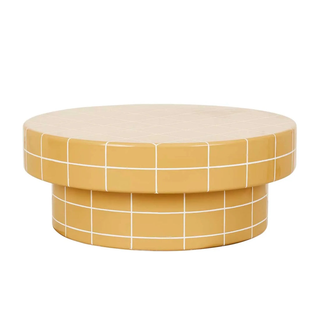 Seville Tile Coffee Table Round Honey