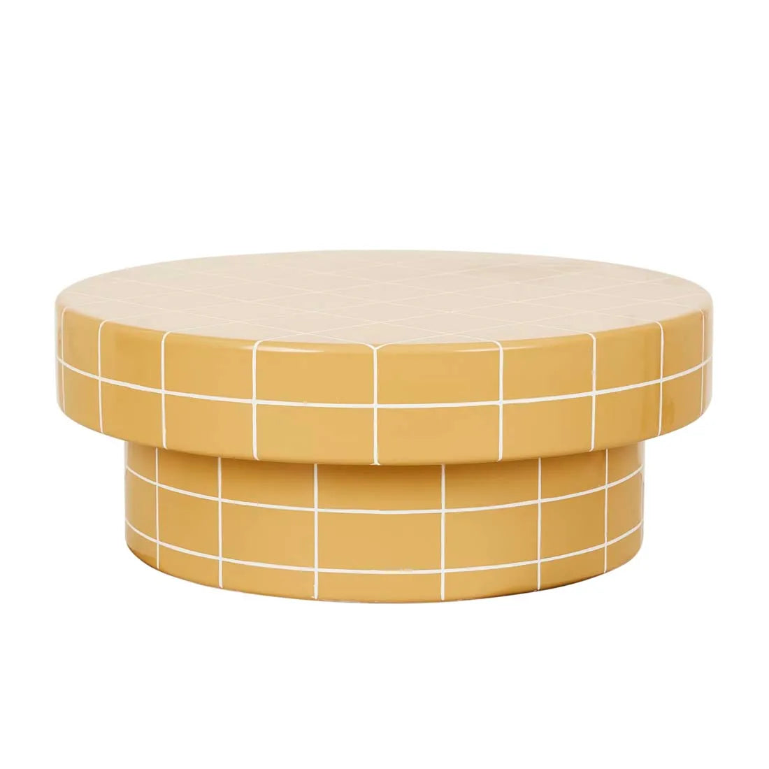 Seville Tile Coffee Table Round Honey