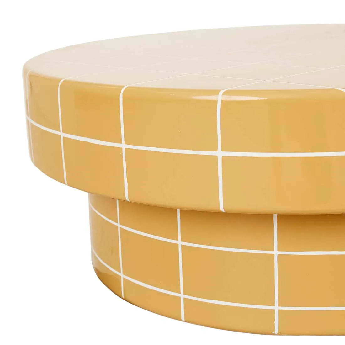 Seville Tile Coffee Table Round Honey