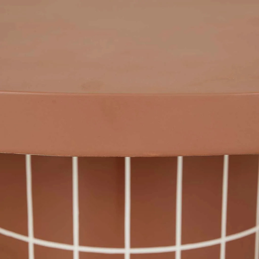 Seville Tile Dining Table Round Red Glaze