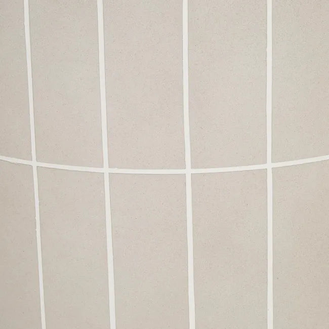 Seville Tile Dining Table Round Pearl White