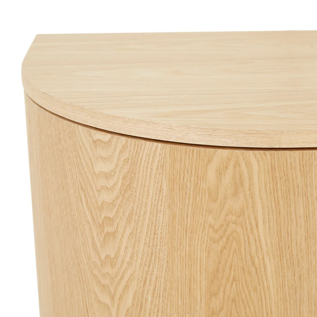 Oberon Crescent Entertainment Unit Natural 2580mm