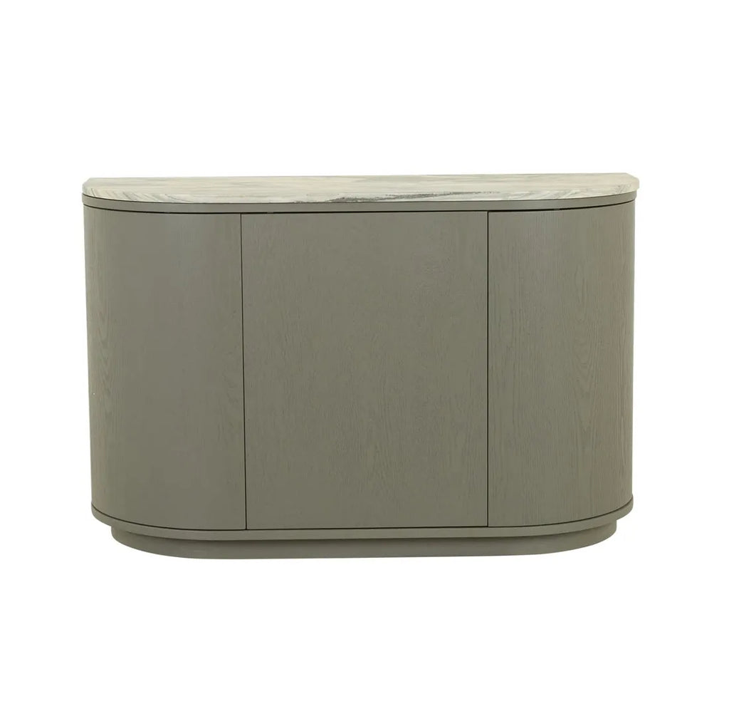 Oberon Crescent Marble Storage Unit Thyme