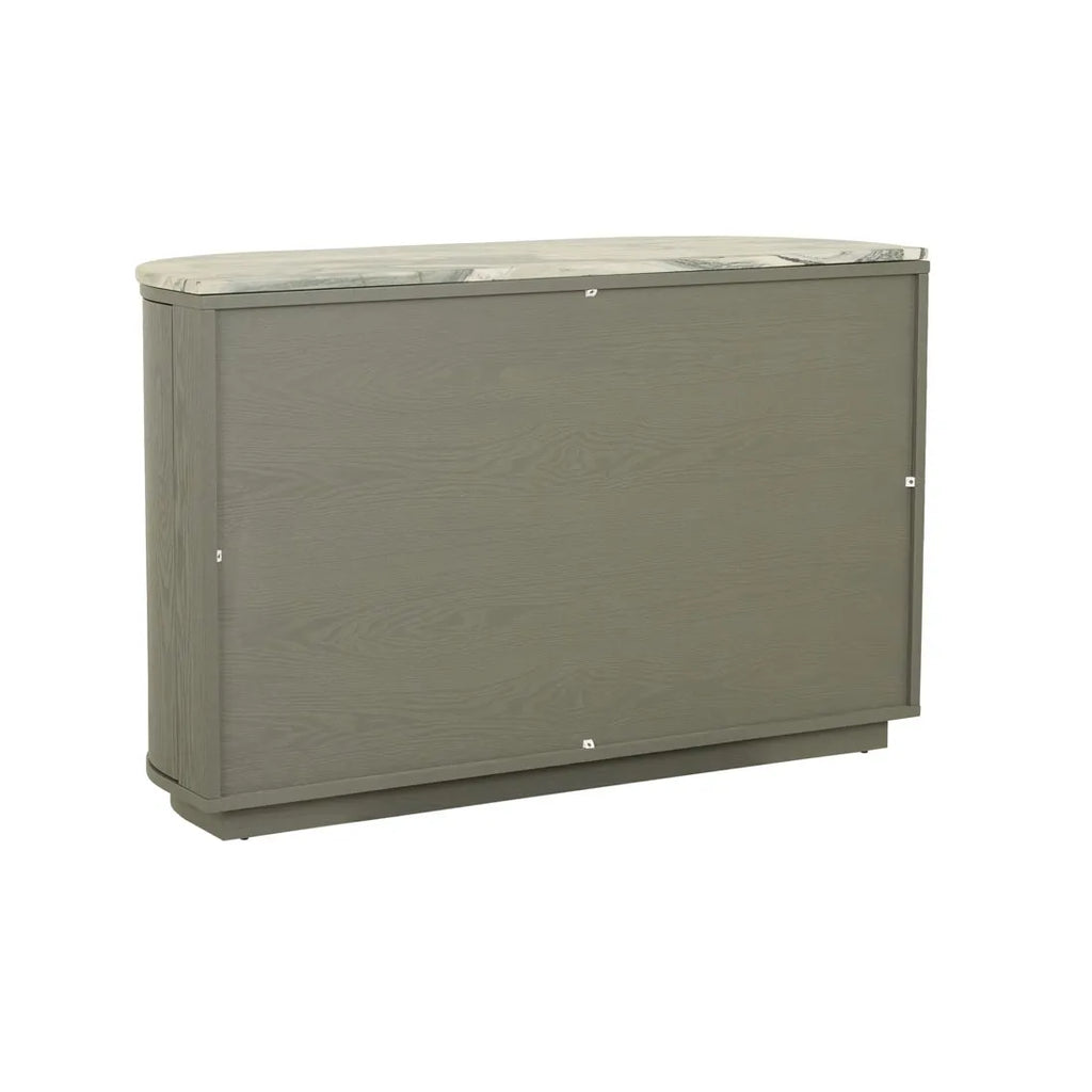 Oberon Crescent Marble Storage Unit Thyme