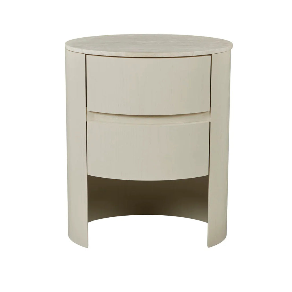 Oberon Lune Marble Bedside Shell