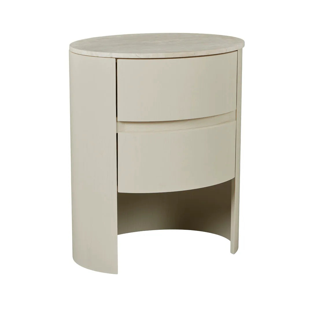 Oberon Lune Marble Bedside Shell