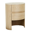 Oberon Lune Marble Bedside Natural